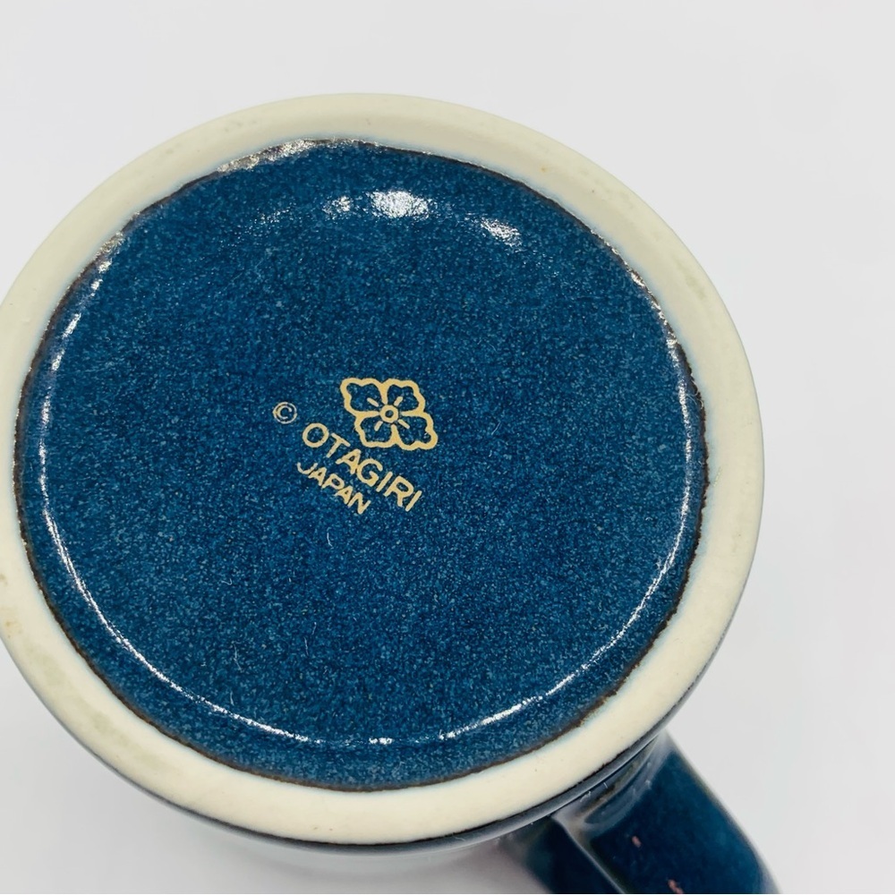 Vintage Otagiri Japan Speckled Stoneware Mug - Blue Iris - Picture 6 of 6